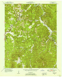 Robbins Tennessee Historical topographic map, 1:24000 scale, 7.5 X 7.5 Minute, Year 1952