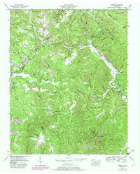 Robbins Tennessee Historical topographic map, 1:24000 scale, 7.5 X 7.5 Minute, Year 1952