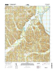 Rockport Tennessee Current topographic map, 1:24000 scale, 7.5 X 7.5 Minute, Year 2016