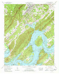 Rockwood Tennessee Historical topographic map, 1:24000 scale, 7.5 X 7.5 Minute, Year 1969