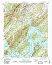 Rockwood Tennessee Historical topographic map, 1:24000 scale, 7.5 X 7.5 Minute, Year 1969