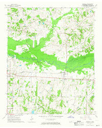 Rossville Tennessee Historical topographic map, 1:24000 scale, 7.5 X 7.5 Minute, Year 1965