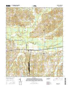 Rossville Tennessee Current topographic map, 1:24000 scale, 7.5 X 7.5 Minute, Year 2016
