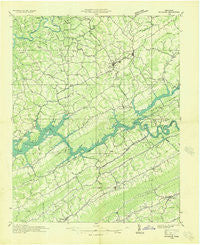 Rutledge Tennessee Historical topographic map, 1:48000 scale, 15 X 15 Minute, Year 1936