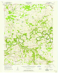 Sango Tennessee Historical topographic map, 1:24000 scale, 7.5 X 7.5 Minute, Year 1957