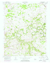 Sango Tennessee Historical topographic map, 1:24000 scale, 7.5 X 7.5 Minute, Year 1957