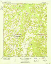 Saulsbury Tennessee Historical topographic map, 1:24000 scale, 7.5 X 7.5 Minute, Year 1952