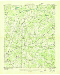 Scotts Hill Tennessee Historical topographic map, 1:24000 scale, 7.5 X 7.5 Minute, Year 1936
