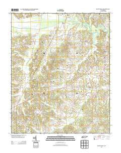 Scotts Hill Tennessee Historical topographic map, 1:24000 scale, 7.5 X 7.5 Minute, Year 2013
