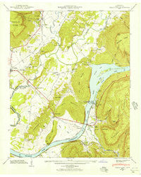 Sequatchie Tennessee Historical topographic map, 1:24000 scale, 7.5 X 7.5 Minute, Year 1942