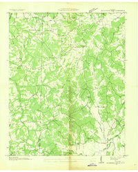 Seventeen Creek Tennessee Historical topographic map, 1:24000 scale, 7.5 X 7.5 Minute, Year 1936