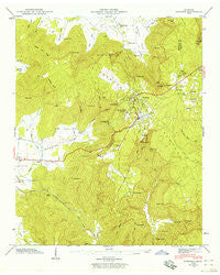 Sewanee Tennessee Historical topographic map, 1:24000 scale, 7.5 X 7.5 Minute, Year 1946