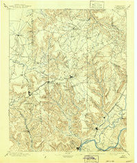 Sewanee Tennessee Historical topographic map, 1:125000 scale, 30 X 30 Minute, Year 1895