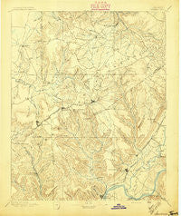 Sewanee Tennessee Historical topographic map, 1:125000 scale, 30 X 30 Minute, Year 1895