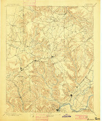 Sewanee Tennessee Historical topographic map, 1:125000 scale, 30 X 30 Minute, Year 1895