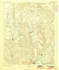 Sewanee Tennessee Historical topographic map, 1:125000 scale, 30 X 30 Minute, Year 1895