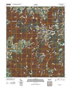 Sewanee Tennessee Historical topographic map, 1:24000 scale, 7.5 X 7.5 Minute, Year 2010