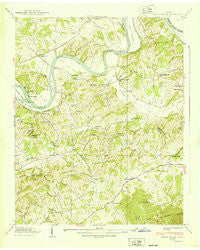 Shady Grove Tennessee Historical topographic map, 1:24000 scale, 7.5 X 7.5 Minute, Year 1939