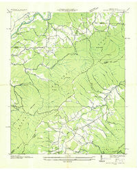 Shady Valley Tennessee Historical topographic map, 1:24000 scale, 7.5 X 7.5 Minute, Year 1935
