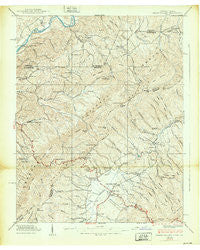 Shady Valley Tennessee Historical topographic map, 1:24000 scale, 7.5 X 7.5 Minute, Year 1938