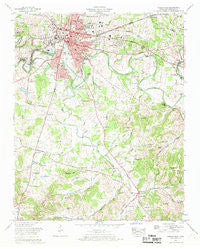 Shelbyville Tennessee Historical topographic map, 1:24000 scale, 7.5 X 7.5 Minute, Year 1966