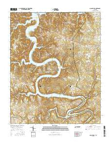 Sligo Bridge Tennessee Current topographic map, 1:24000 scale, 7.5 X 7.5 Minute, Year 2016