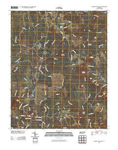 Smartt Mountain Tennessee Historical topographic map, 1:24000 scale, 7.5 X 7.5 Minute, Year 2010