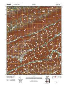 Sneedville Tennessee Historical topographic map, 1:24000 scale, 7.5 X 7.5 Minute, Year 2010