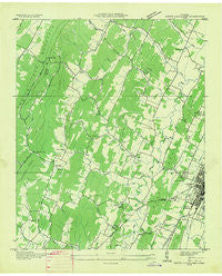 South Cleveland Tennessee Historical topographic map, 1:24000 scale, 7.5 X 7.5 Minute, Year 1935