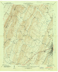 South Cleveland Tennessee Historical topographic map, 1:24000 scale, 7.5 X 7.5 Minute, Year 1943