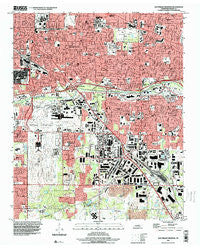 Southeast Memphis Tennessee Historical topographic map, 1:24000 scale, 7.5 X 7.5 Minute, Year 1997