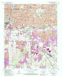 Southeast Memphis Tennessee Historical topographic map, 1:24000 scale, 7.5 X 7.5 Minute, Year 1965