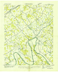 Springvale Tennessee Historical topographic map, 1:24000 scale, 7.5 X 7.5 Minute, Year 1935