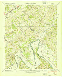 Springvale Tennessee Historical topographic map, 1:24000 scale, 7.5 X 7.5 Minute, Year 1939