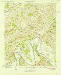 Springvale Tennessee Historical topographic map, 1:24000 scale, 7.5 X 7.5 Minute, Year 1939