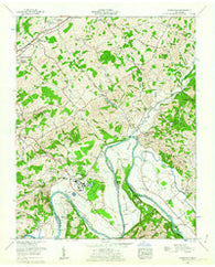 Springvale Tennessee Historical topographic map, 1:24000 scale, 7.5 X 7.5 Minute, Year 1961