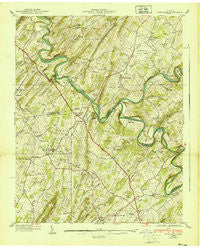Spurgeon Tennessee Historical topographic map, 1:24000 scale, 7.5 X 7.5 Minute, Year 1940