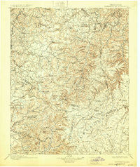 Standingstone Tennessee Historical topographic map, 1:125000 scale, 30 X 30 Minute, Year 1898