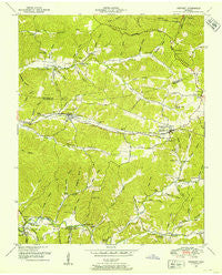 Stewart Tennessee Historical topographic map, 1:24000 scale, 7.5 X 7.5 Minute, Year 1950