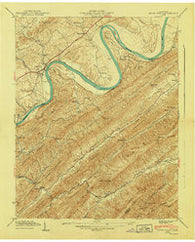 Stony Point Tennessee Historical topographic map, 1:24000 scale, 7.5 X 7.5 Minute, Year 1940