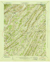 Sullivan Gardens Tennessee Historical topographic map, 1:24000 scale, 7.5 X 7.5 Minute, Year 1939