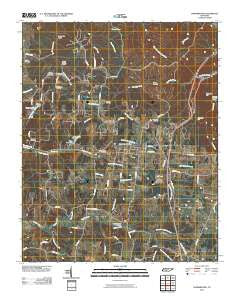 Summertown Tennessee Historical topographic map, 1:24000 scale, 7.5 X 7.5 Minute, Year 2010