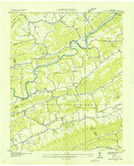 Swan Island Tennessee Historical topographic map, 1:24000 scale, 7.5 X 7.5 Minute, Year 1935