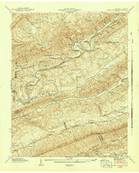 Swan Island Tennessee Historical topographic map, 1:24000 scale, 7.5 X 7.5 Minute, Year 1942