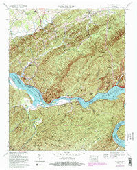 Tallassee Tennessee Historical topographic map, 1:24000 scale, 7.5 X 7.5 Minute, Year 1966