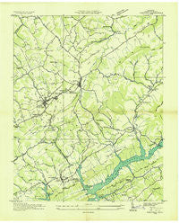 Tazewell Tennessee Historical topographic map, 1:24000 scale, 7.5 X 7.5 Minute, Year 1936