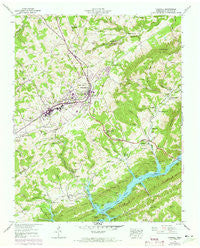 Tazewell Tennessee Historical topographic map, 1:24000 scale, 7.5 X 7.5 Minute, Year 1943
