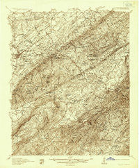 Tellico Tennessee Historical topographic map, 1:48000 scale, 15 X 15 Minute, Year 1935
