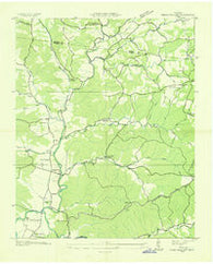 Texas Hollow Tennessee Historical topographic map, 1:24000 scale, 7.5 X 7.5 Minute, Year 1936