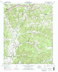 Texas Hollow Tennessee Historical topographic map, 1:24000 scale, 7.5 X 7.5 Minute, Year 1952